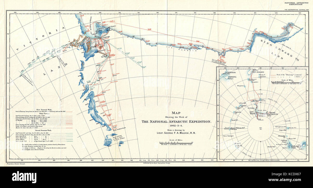 Antarctic expedition map hi-res stock photography and images - Alamy