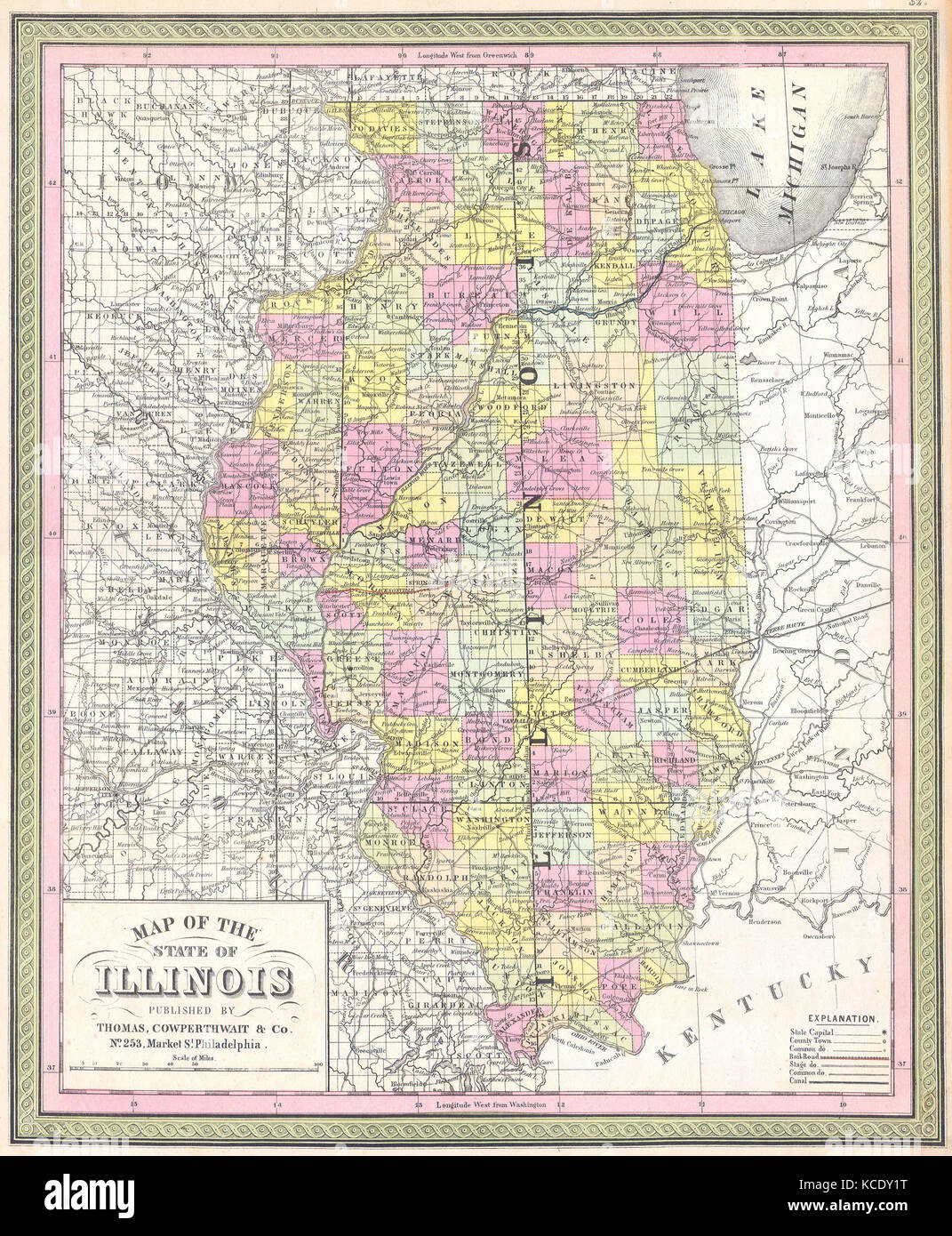 1850 map hi-res stock photography and images - Alamy