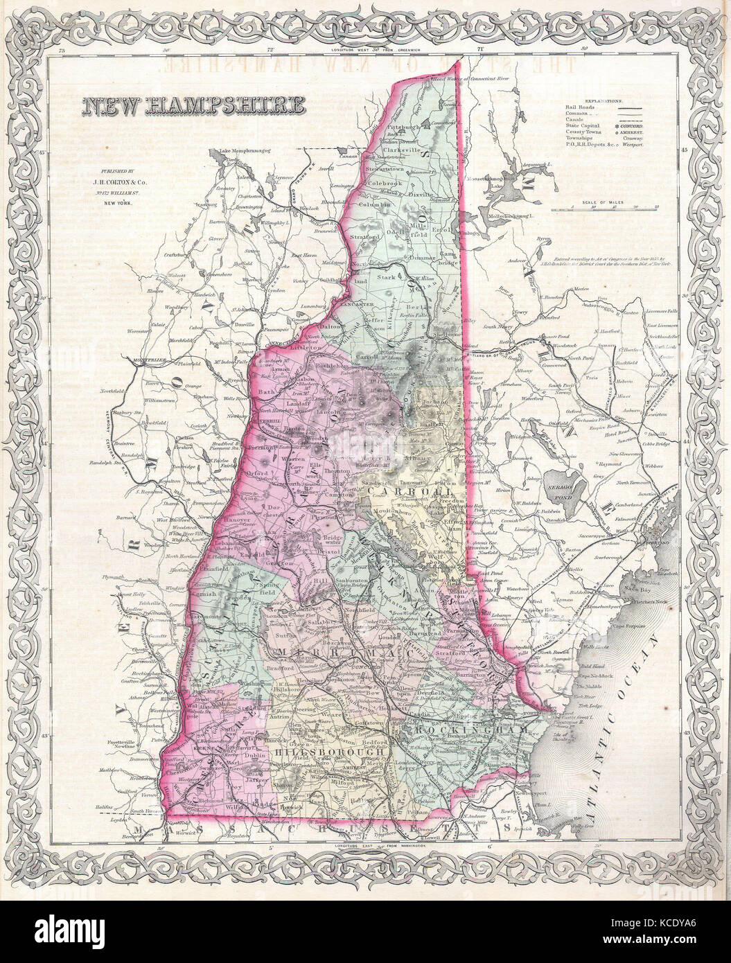 Map of hampshire hi-res stock photography and images - Alamy