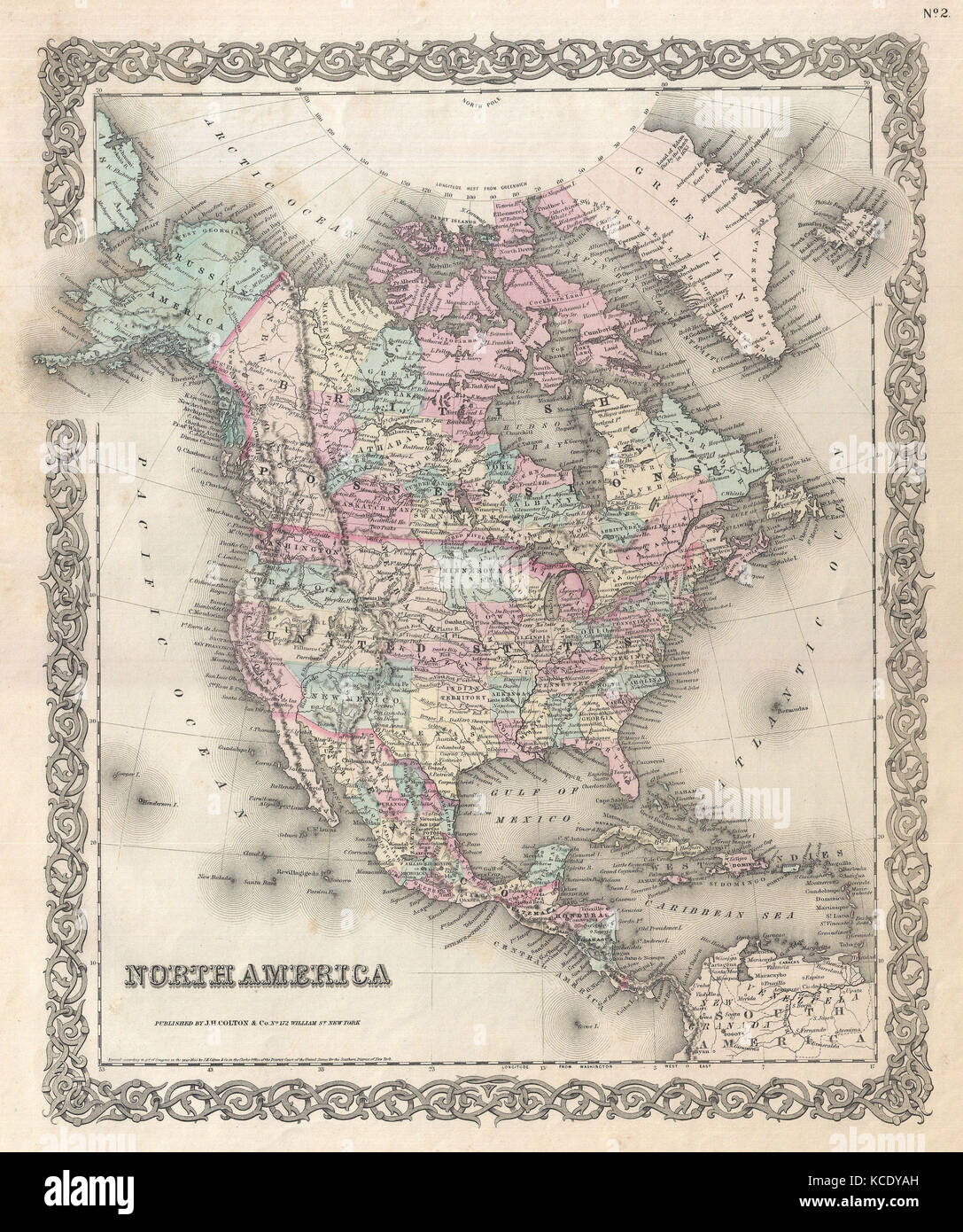 Cartography maps north america map hi-res stock photography and images ...