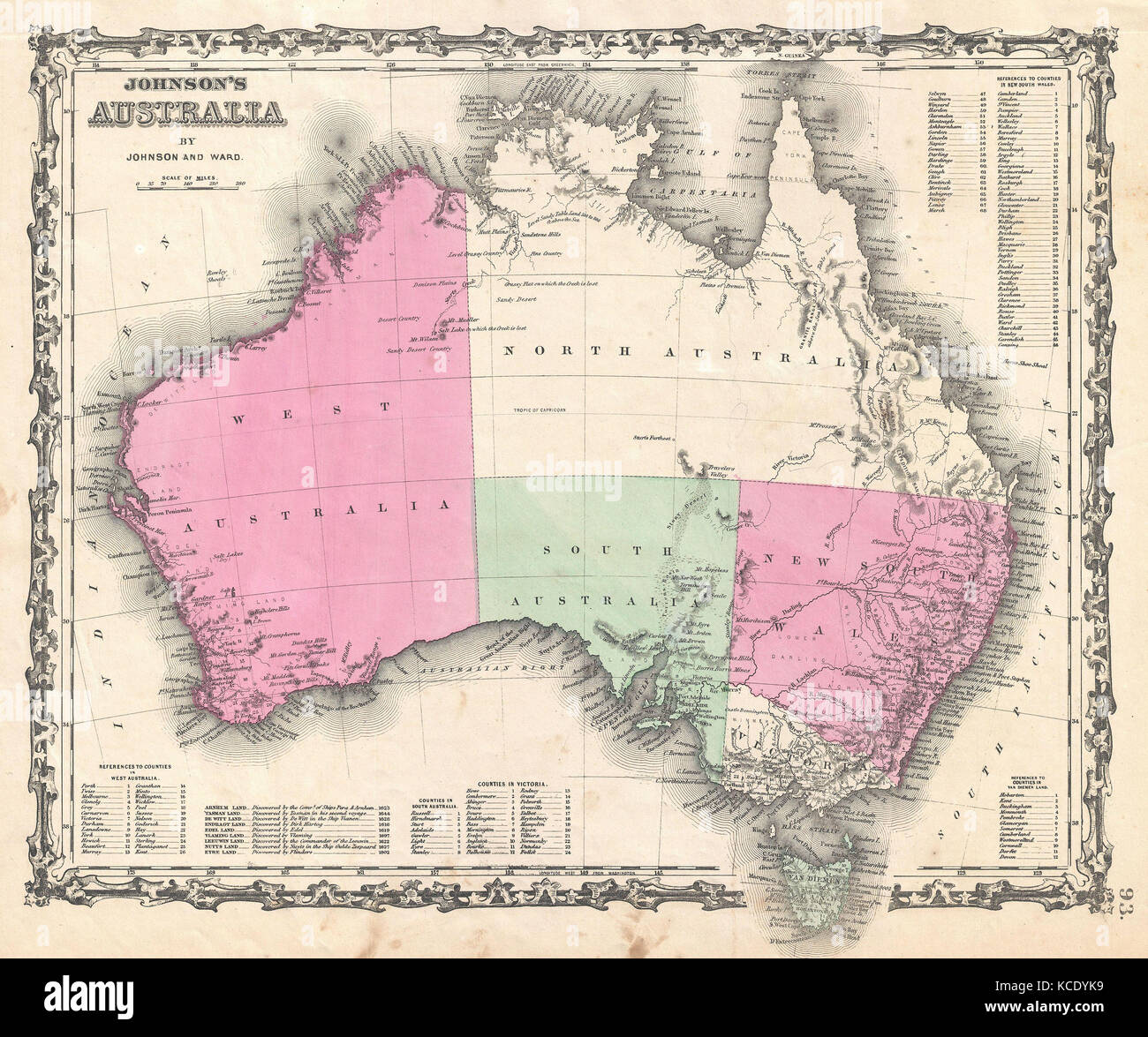 Australia map latitude and longitude hires stock photography and