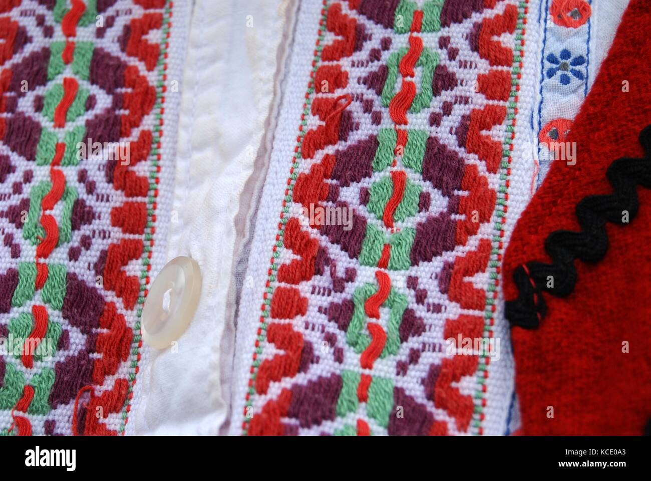 Picture of a Traditional macedonian costume, details Stock Photo - Alamy