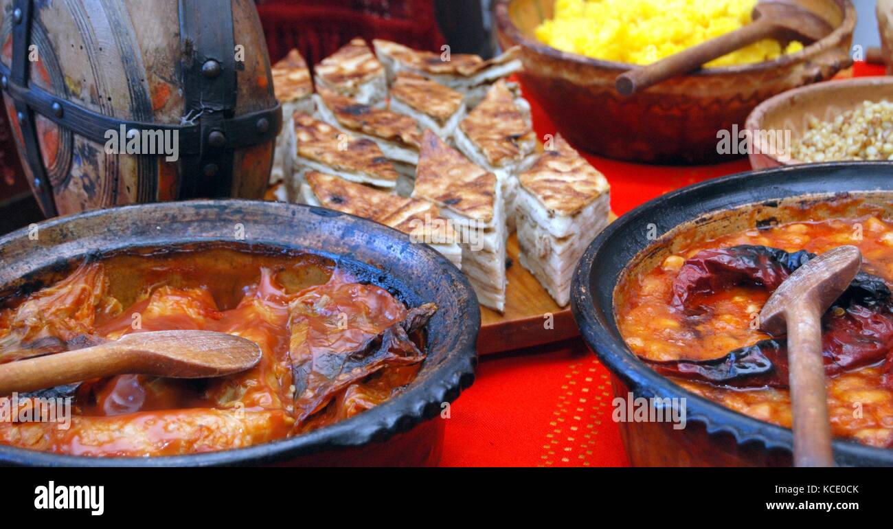 Traditional macedonian and balkans food,picture of a Stock Photo - Alamy