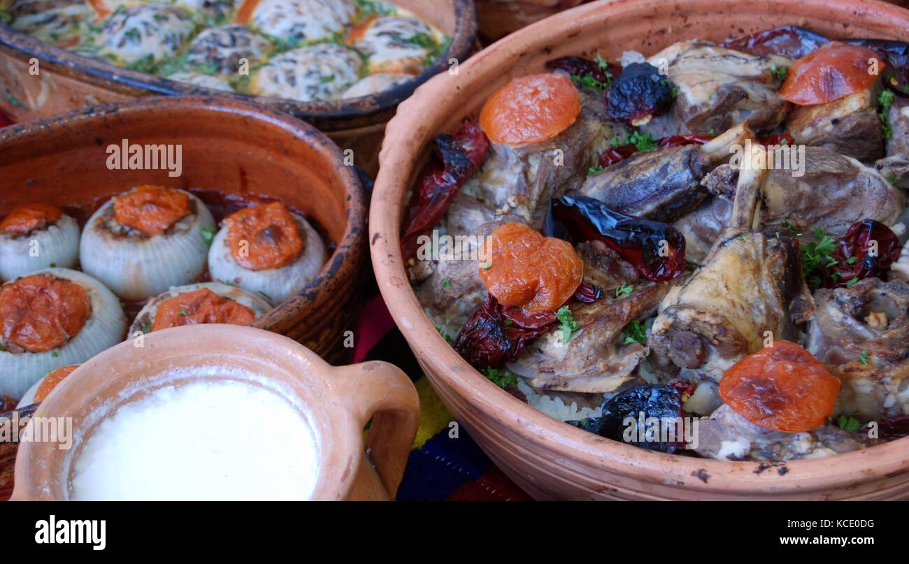 Traditional macedonian and balkans food,picture of a Stock Photo - Alamy