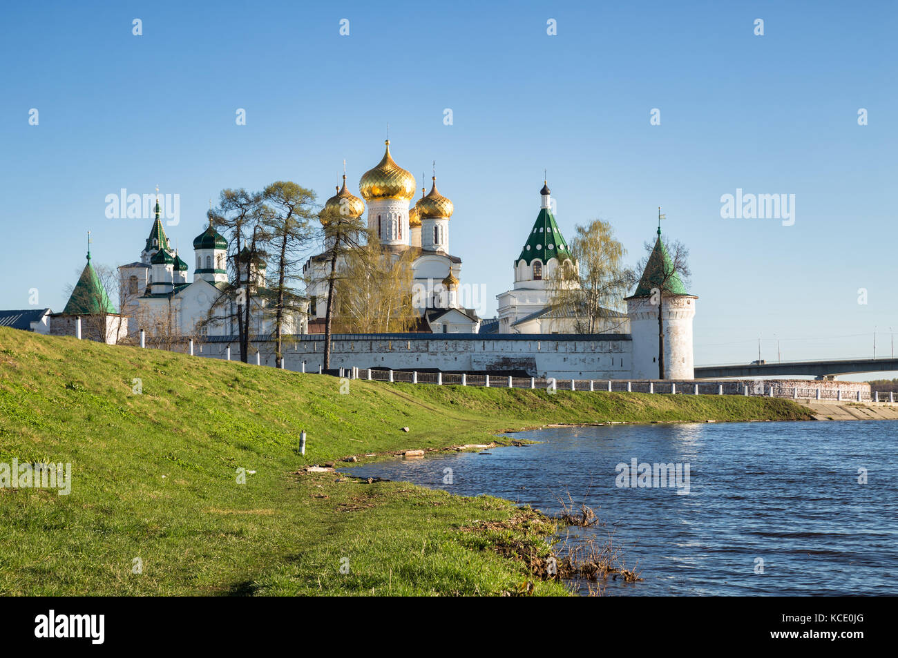 Golden Ring, Russia. View of the Ipatiev monastery from the bank of the ...