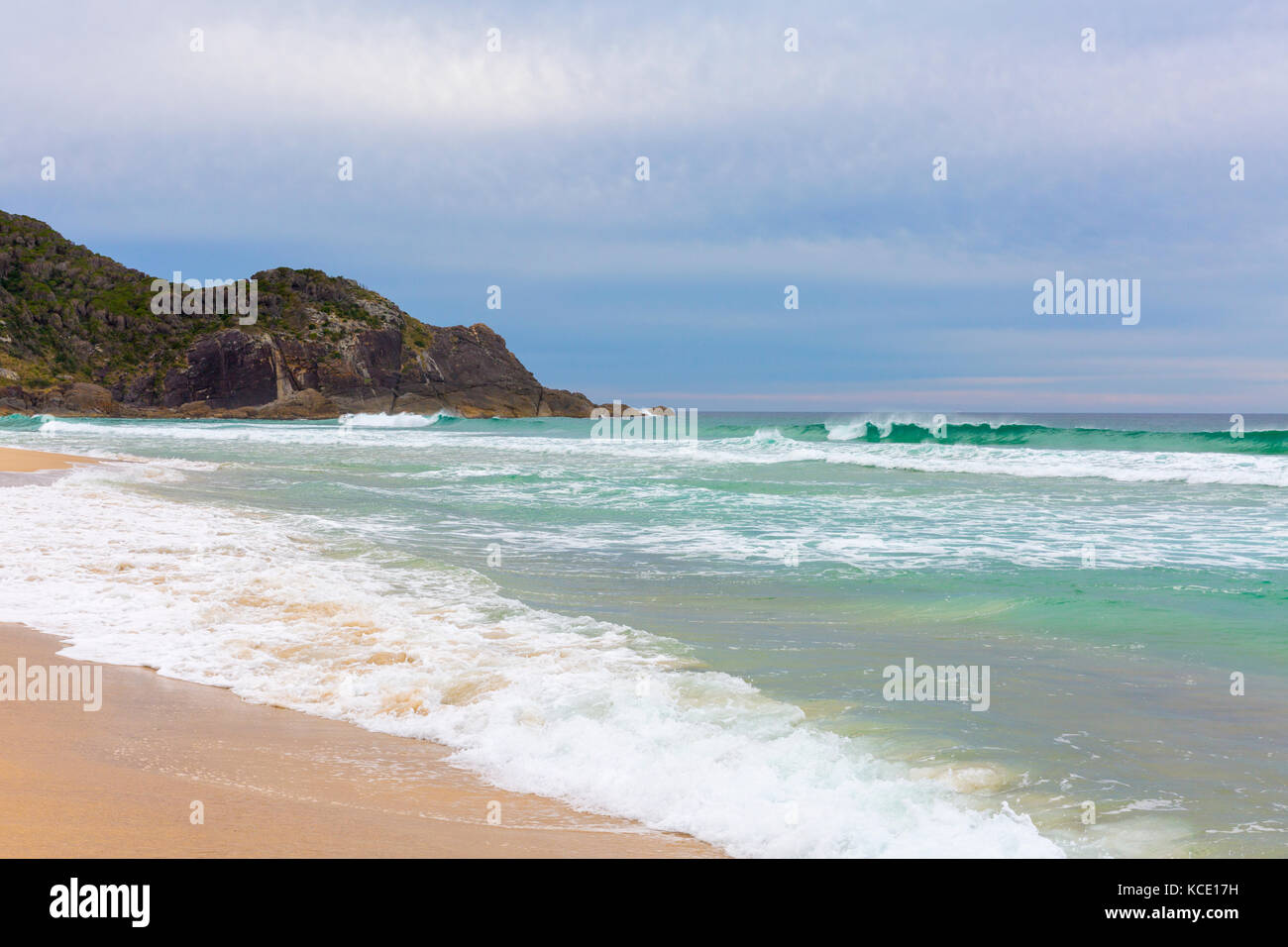 Boomerang beach in Pacific Palms on the mid north coast of New South Wales,Australia Stock Photo Boomerang beach in Pacific Palms on the mid north coast of New South Wales,Australia Stock Photo