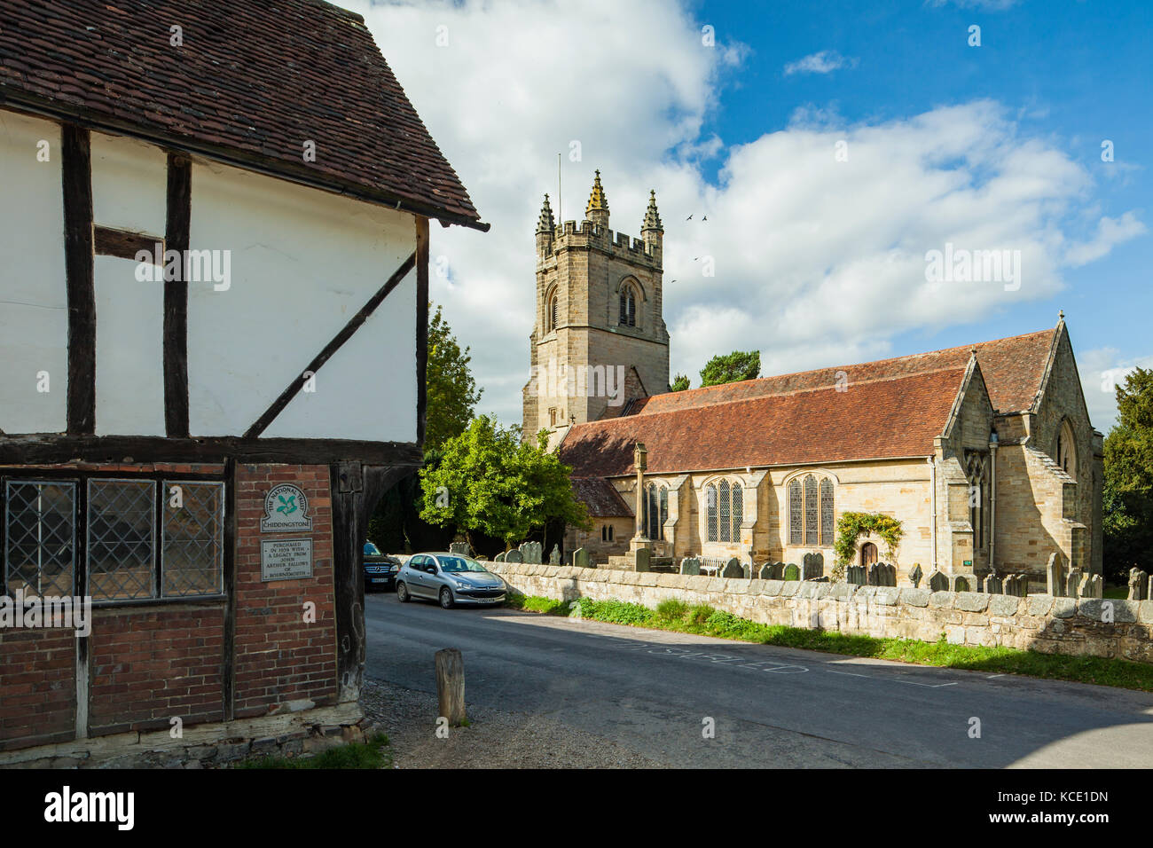 St Mary's church in Chiddingstone village, Kent, England. Stock Photo