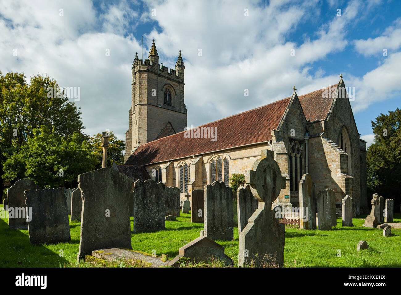 St Mary's church in Chiddingstone village, Kent, England. Stock Photo