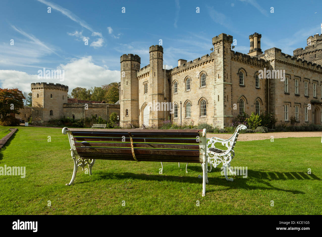 Autumn afternoon at Chiddingstone Castle in Kent, England Stock Photo