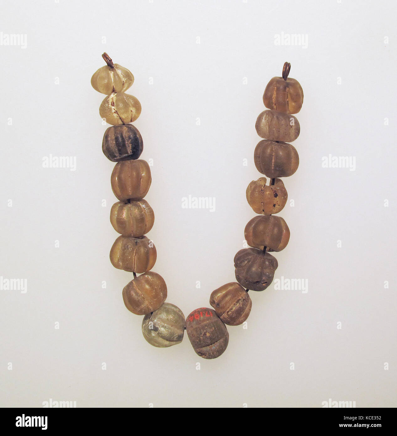 Beads, 16, Glass, Other: 6 5/16 in. (16 cm), Glass Stock Photo