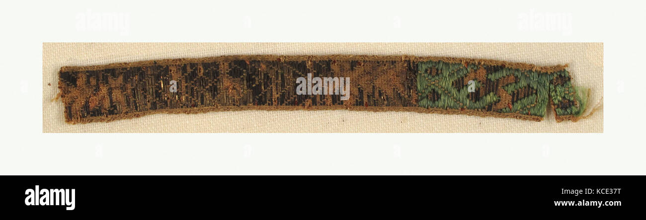 Fragment of Ribbon, 13th–14th century, Italian, ? with silver gilt ...