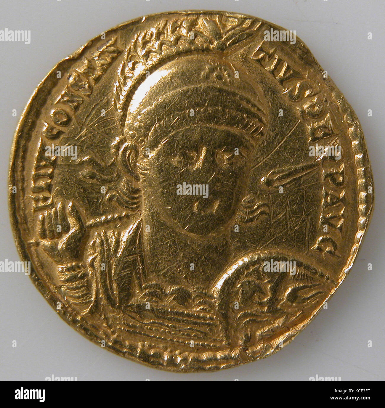 Solidus of Constantius II (Sole Emperor, 353–361), 353–361 Stock Photo