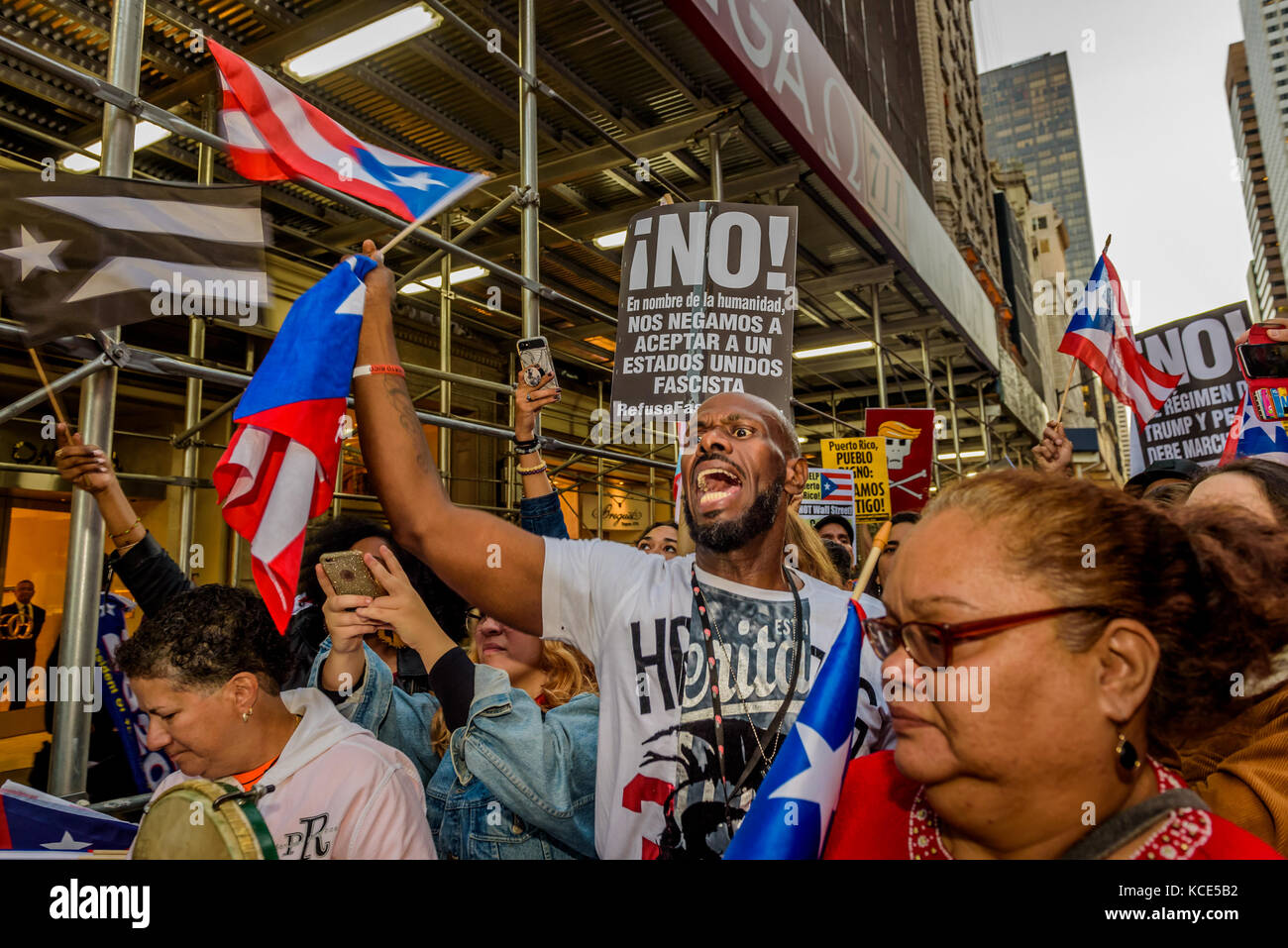New York, USA. 03rd Oct, 2017. Call to Action in Puerto Rico and Pro ...