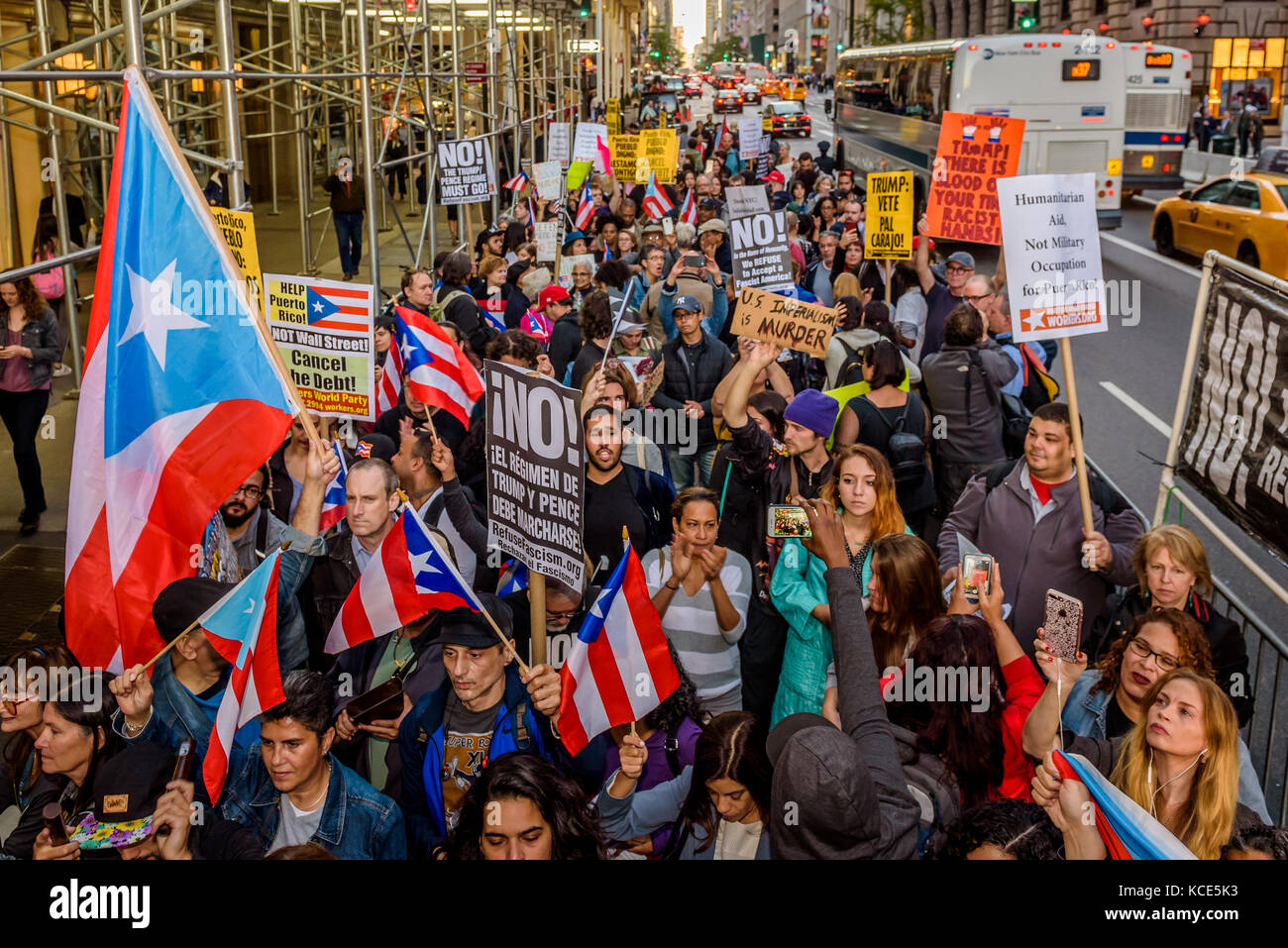 New York, USA. 03rd Oct, 2017. Call to Action in Puerto Rico and Pro ...