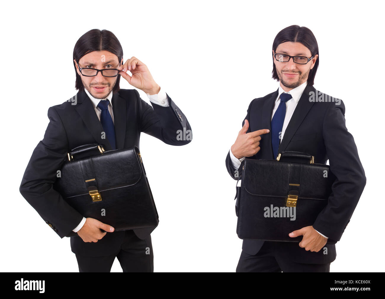 Young businessman isolated on the white background Stock Photo - Alamy