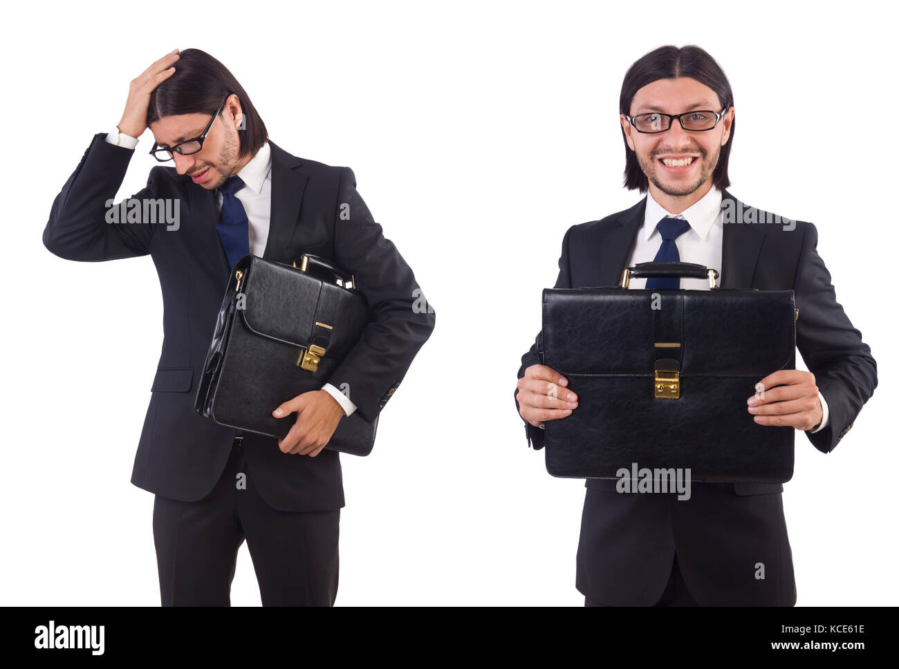 Young businessman isolated on the white background Stock Photo - Alamy