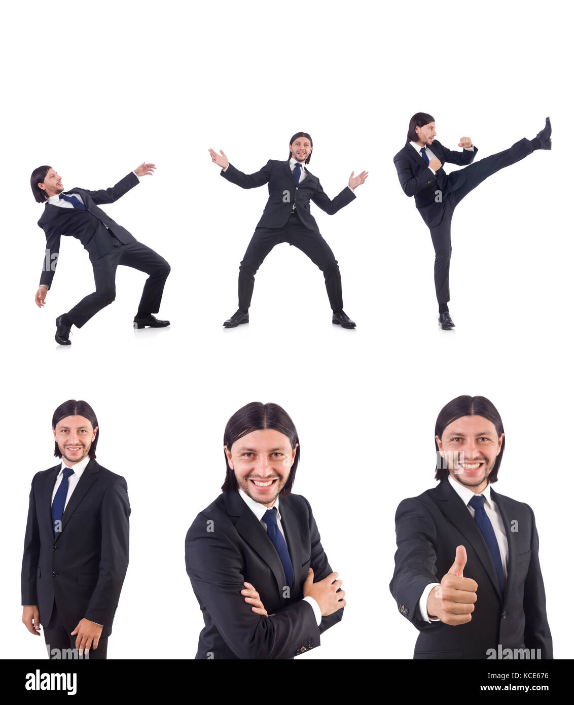 Young businessman isolated on the white background Stock Photo - Alamy