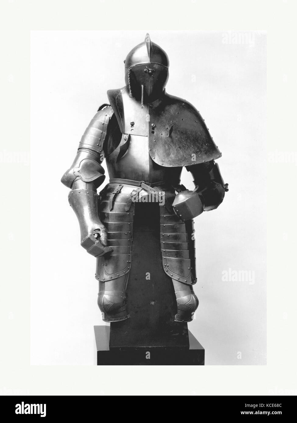 Jousting Armor (Rennzeug), ca. 1580–90, probably Dresden or Annaberg, German, probably Dresden or Annaberg, Steel, leather Stock Photo