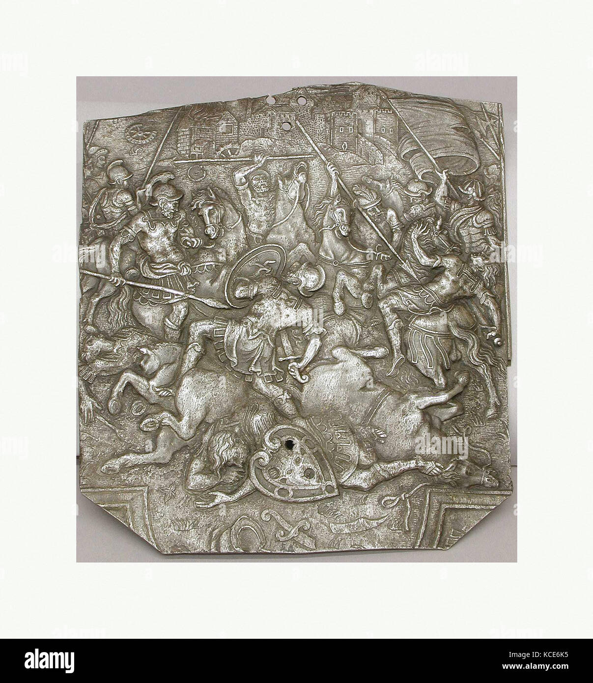 Embossed armor depicting combat hires stock photography and images Alamy