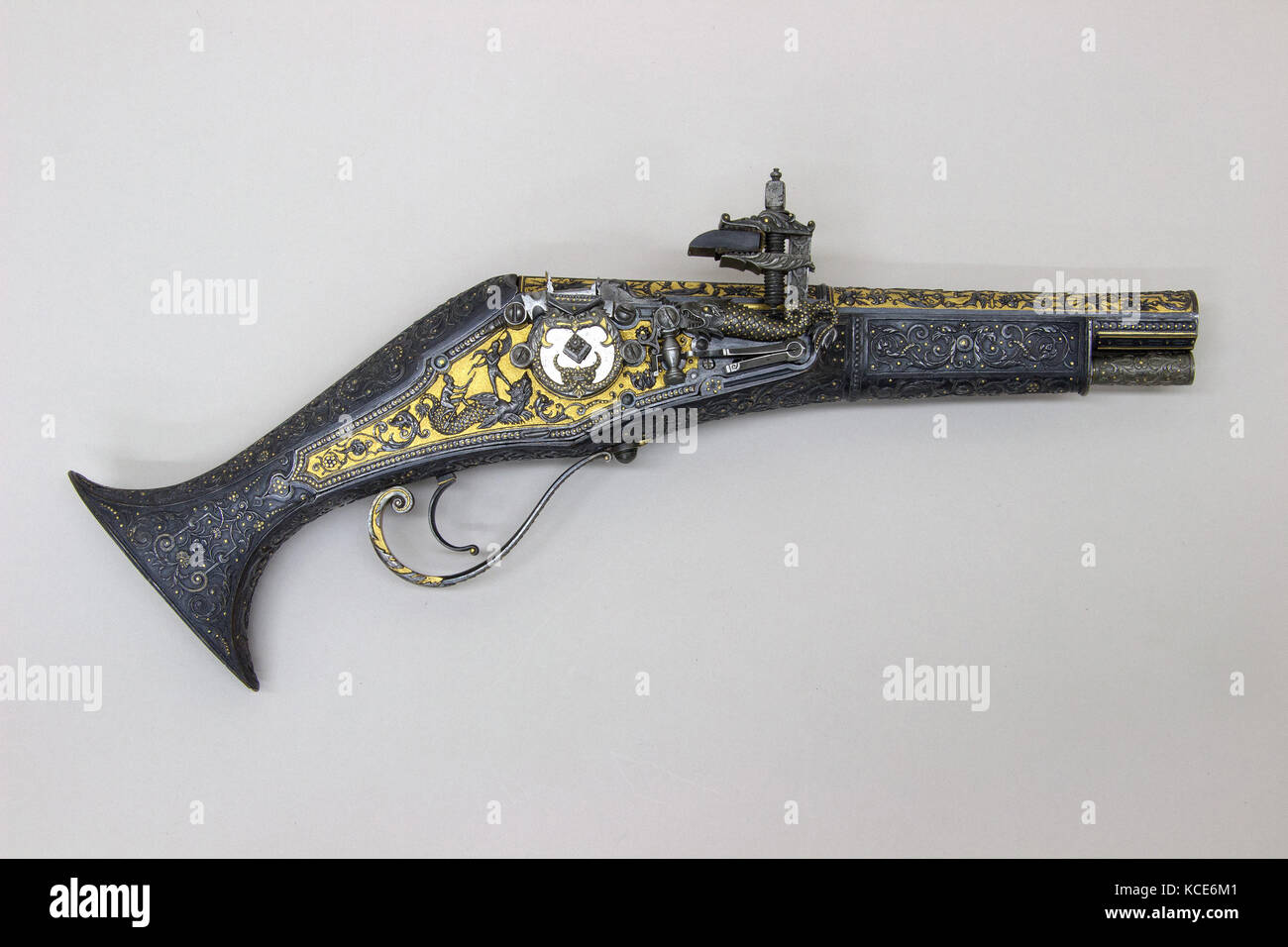 Wheellock Pistol Made for Maximilian I of Bavaria (1573–1651), ca. 1600–1610 Stock Photo