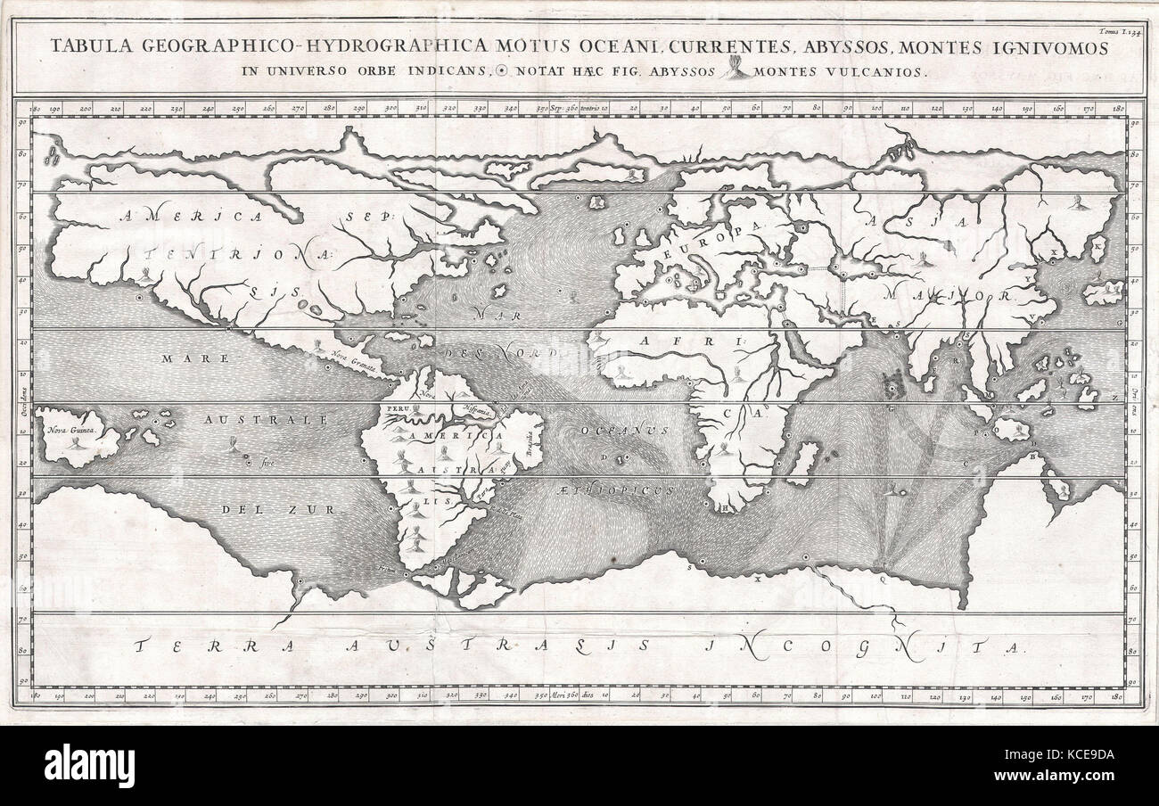 Earliest map of world to show currents hires stock photography and images Alamy