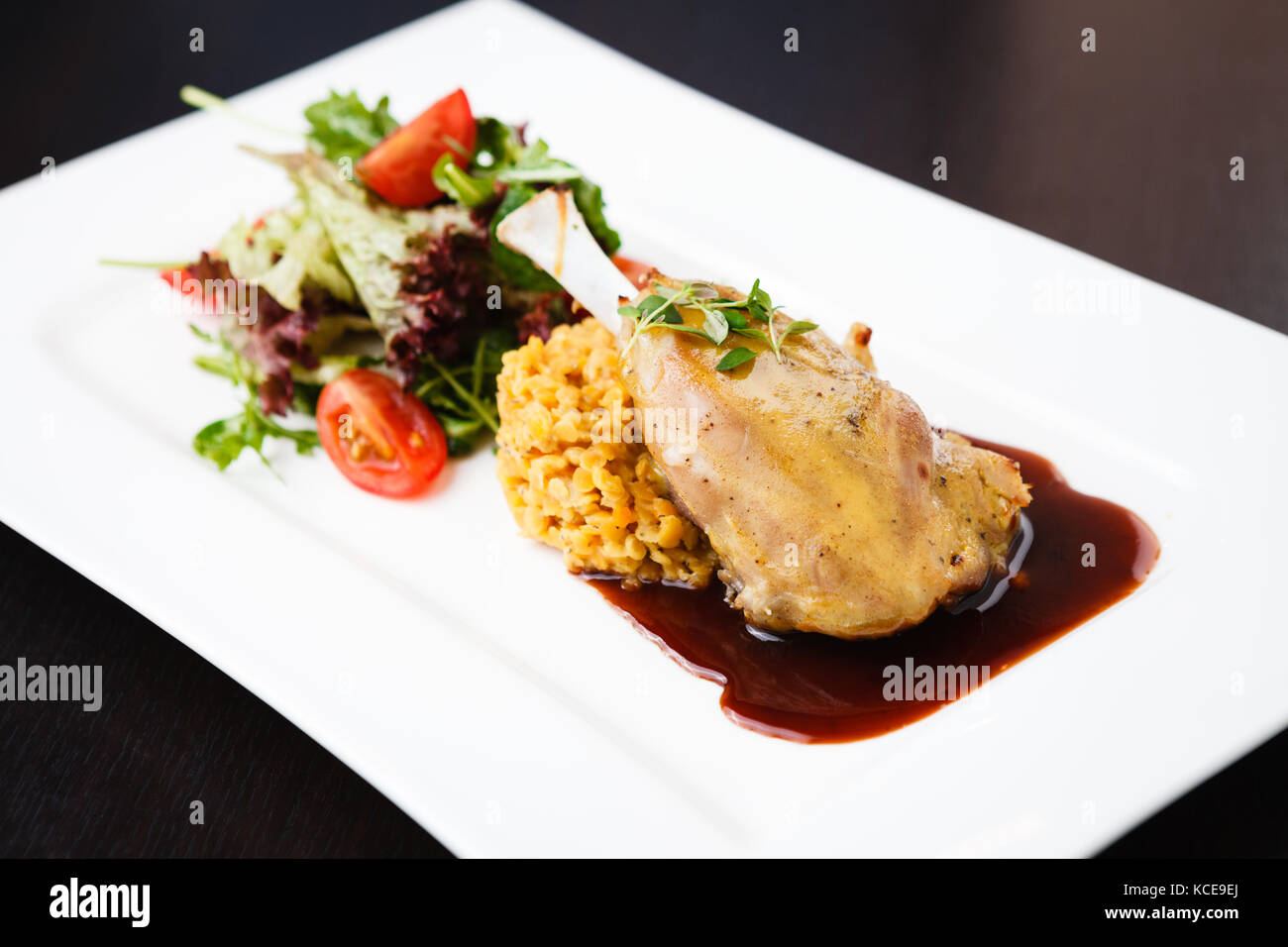 Smoked ham hock Stock Photo Alamy