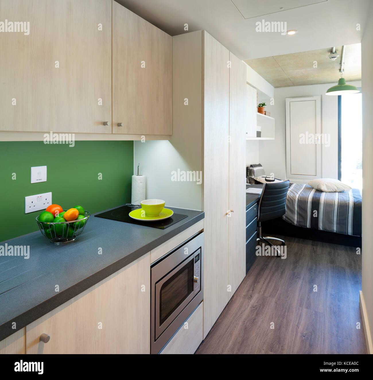 Small space living - Student Accommodation,  London. Stock Photo