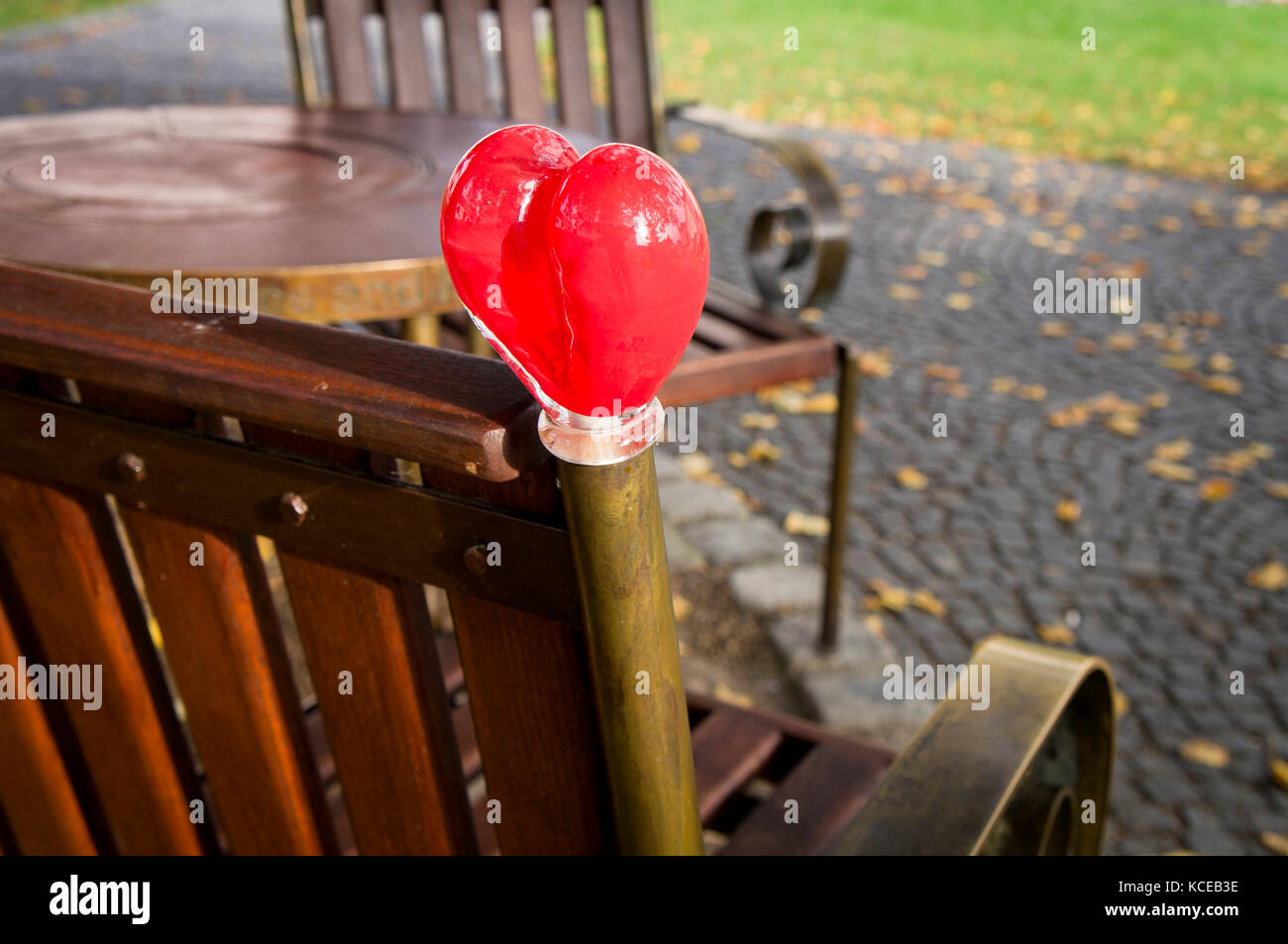 The bench of dissident turned president Vaclav Havel (1936-2011) in the ...