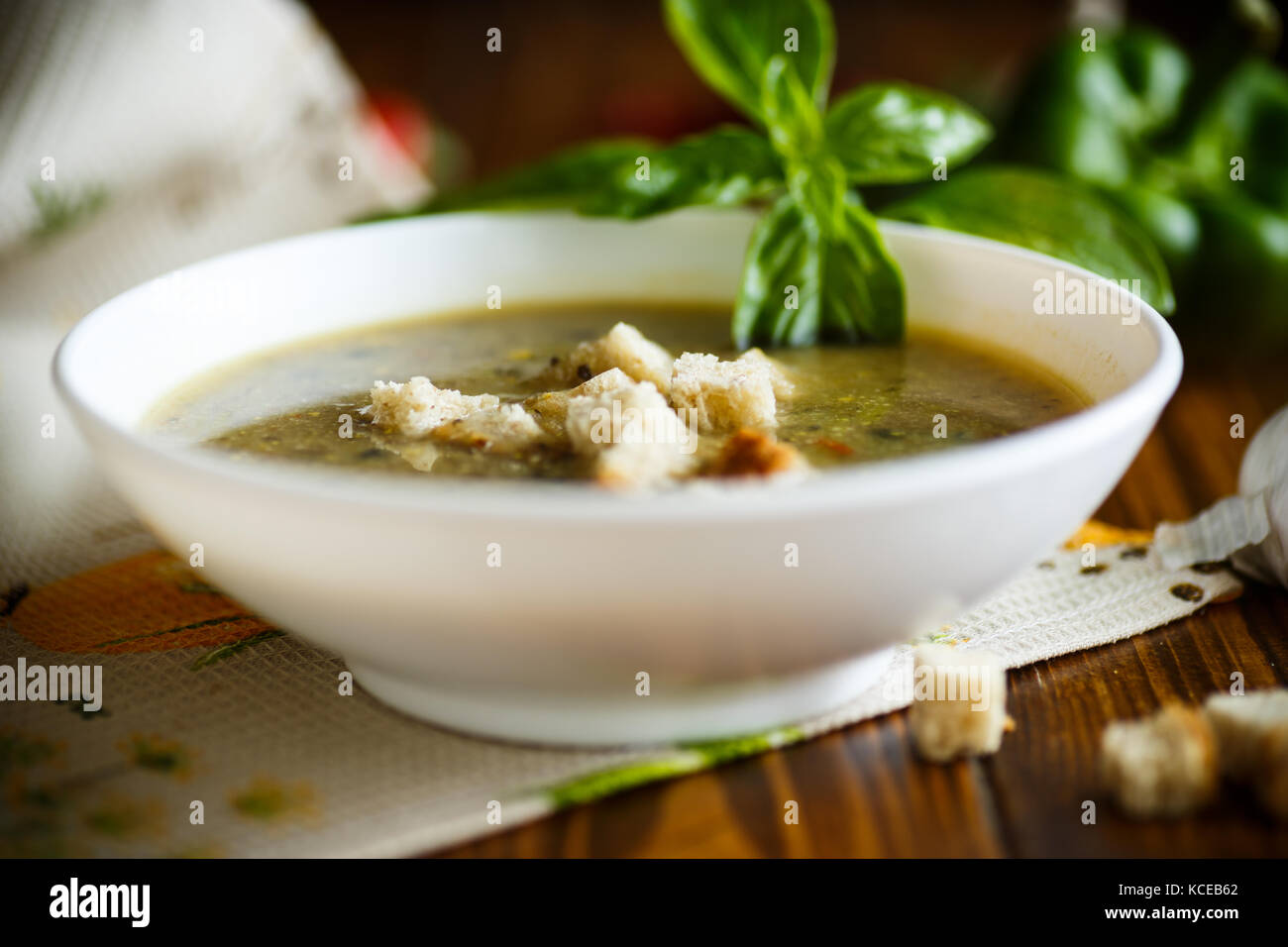 soup puree from various vegetables and mushrooms Stock Photo Alamy