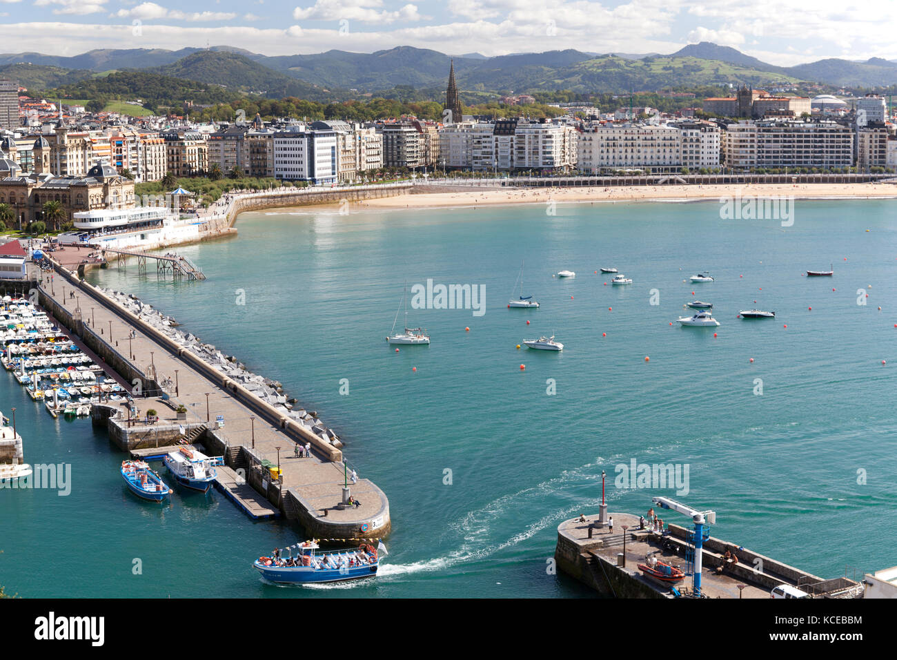 Harbour in Donostia - San Sebastian, Spain. Stock Photo