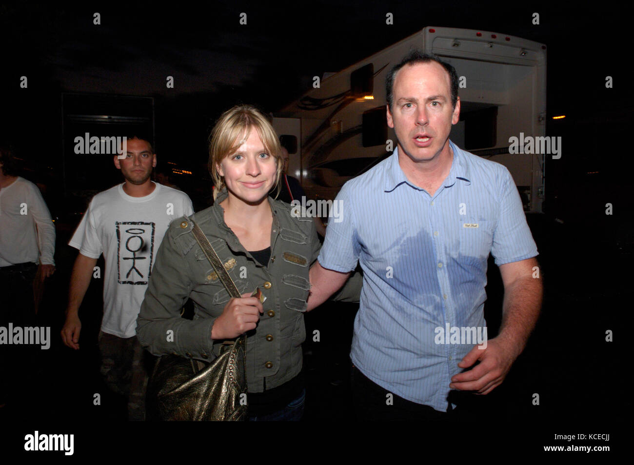 Greg Graffin of Bad Religion backstage at the 2007 Warped Tour. Stock Photo
