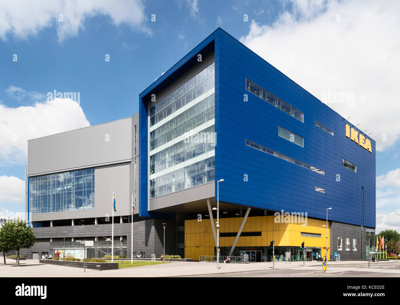 IKEA, Queen Victoria Road, Coventry, West Midlands. Exterior, viewed from the south east. Stock Photo