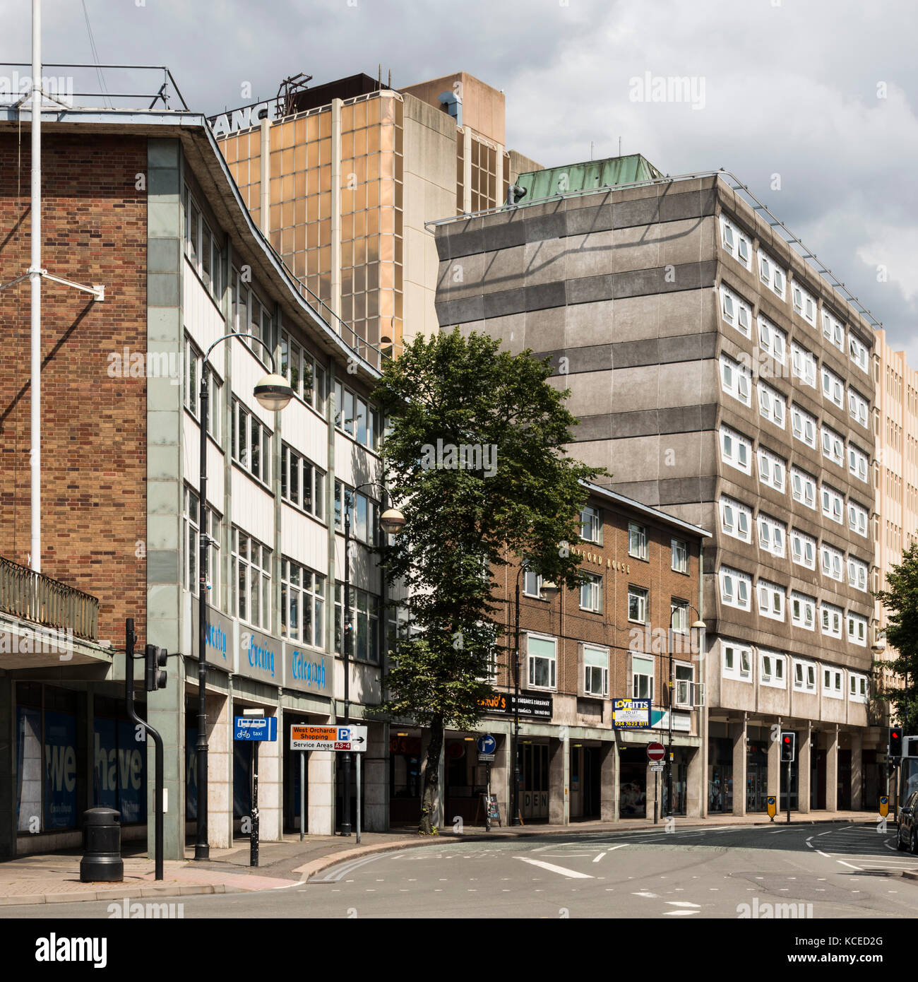 Corporation Street, Coventry, West Midlands. General view from the