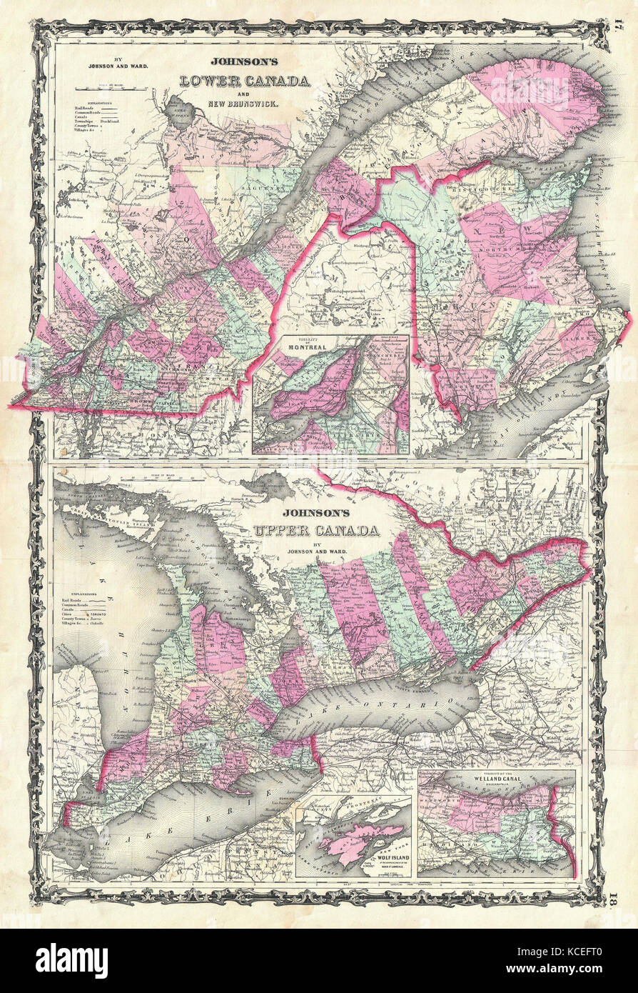 Ontario map hires stock photography and images Alamy
