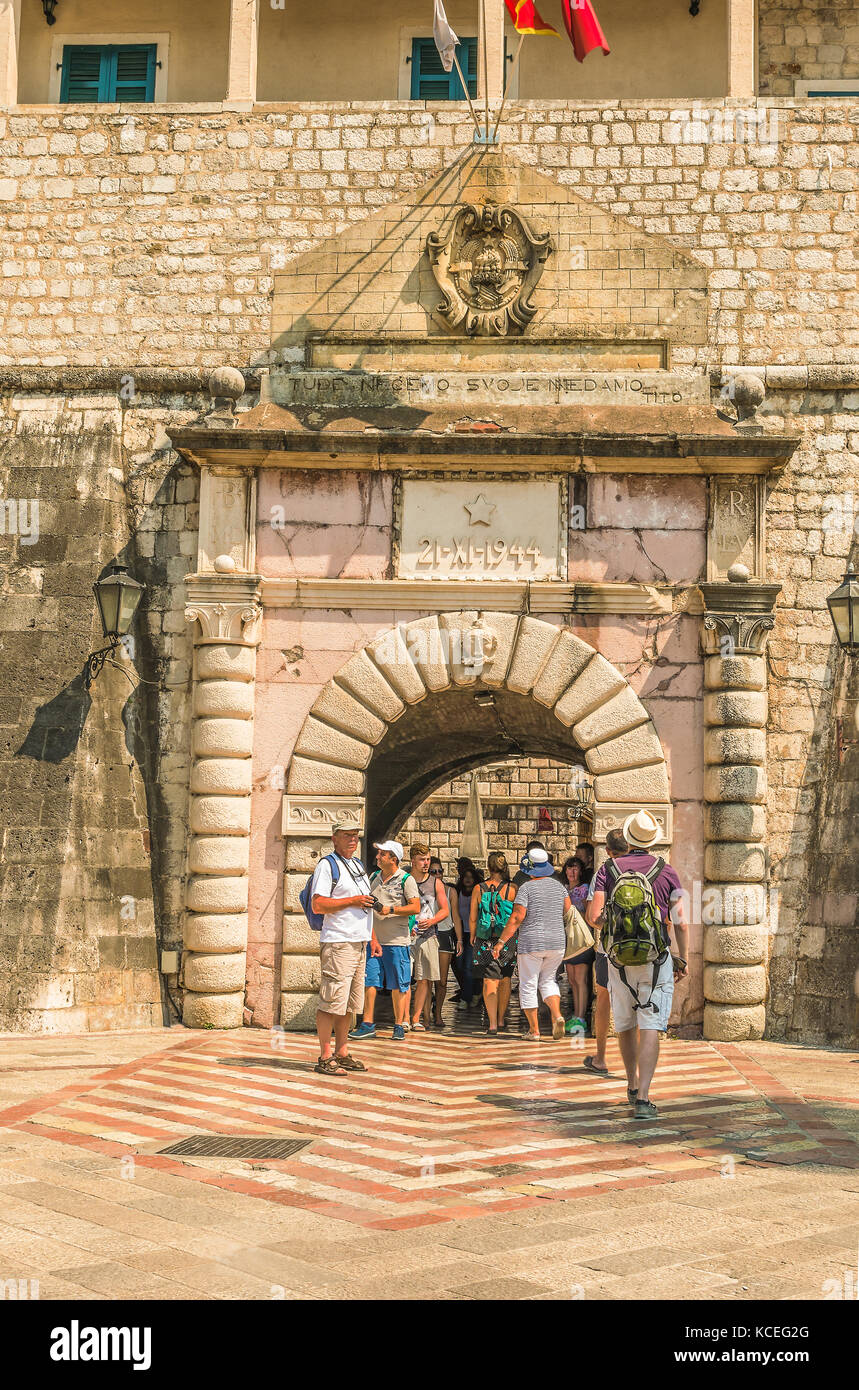 Kotor, Montenegro - August 24, 2017: The main entrance to the old town  Stock Photo - Alamy