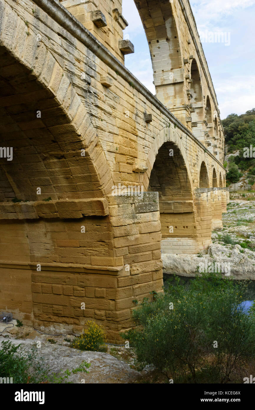 Pont du Gard, Languedoc-Roussillon, France Stock Photo