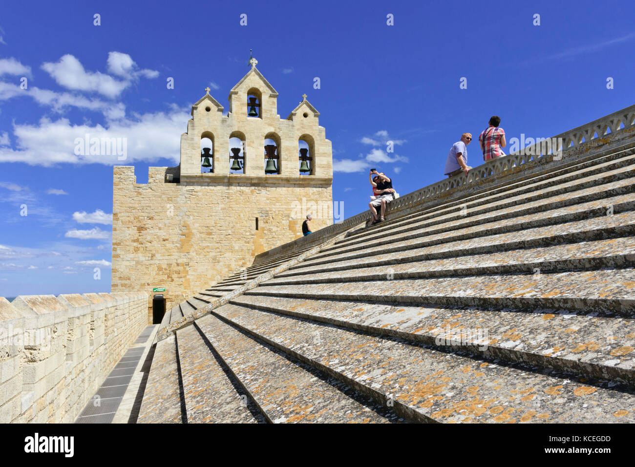 Église Notre-Dame-de-la-Mer, Saintes-Maries-de-la-Mer, Camargue, France Stock Photo