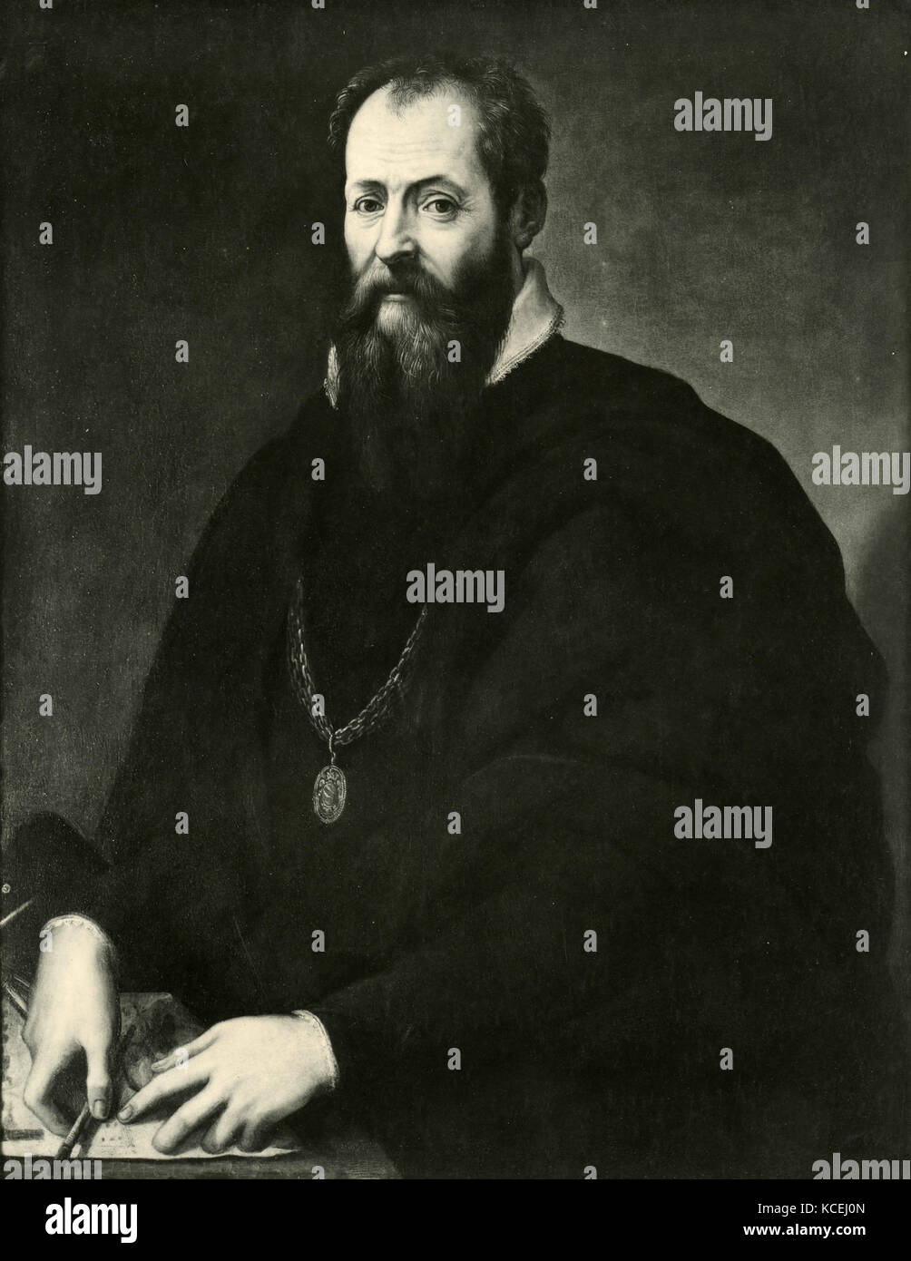 Portrait of painter Giorgio Vasari Stock Photo