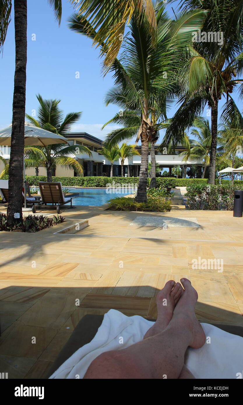Balaclava Mauritius Unidentified Guest Relaxing On A Deck