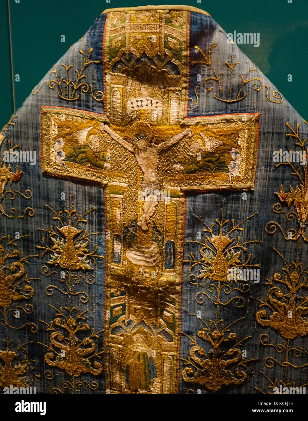 Liturgical vestments, Icelandic embroidered church vestments 14th - 15th century Stock Photo