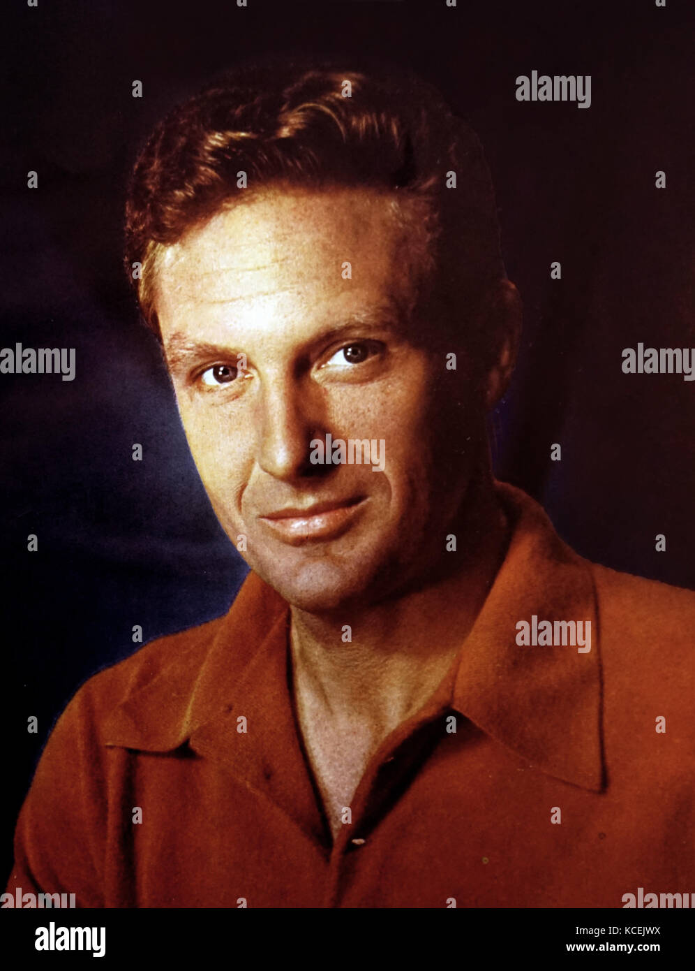 Robert Stack (1919 – 2003) American actor, sportsman, and television host. circa 1956 Stock Photo