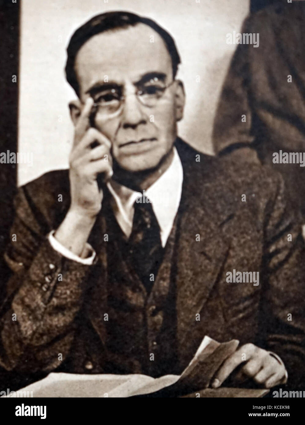 Photograph of Stafford Cripps (18891952) a British Labour politician and former Chancellor of