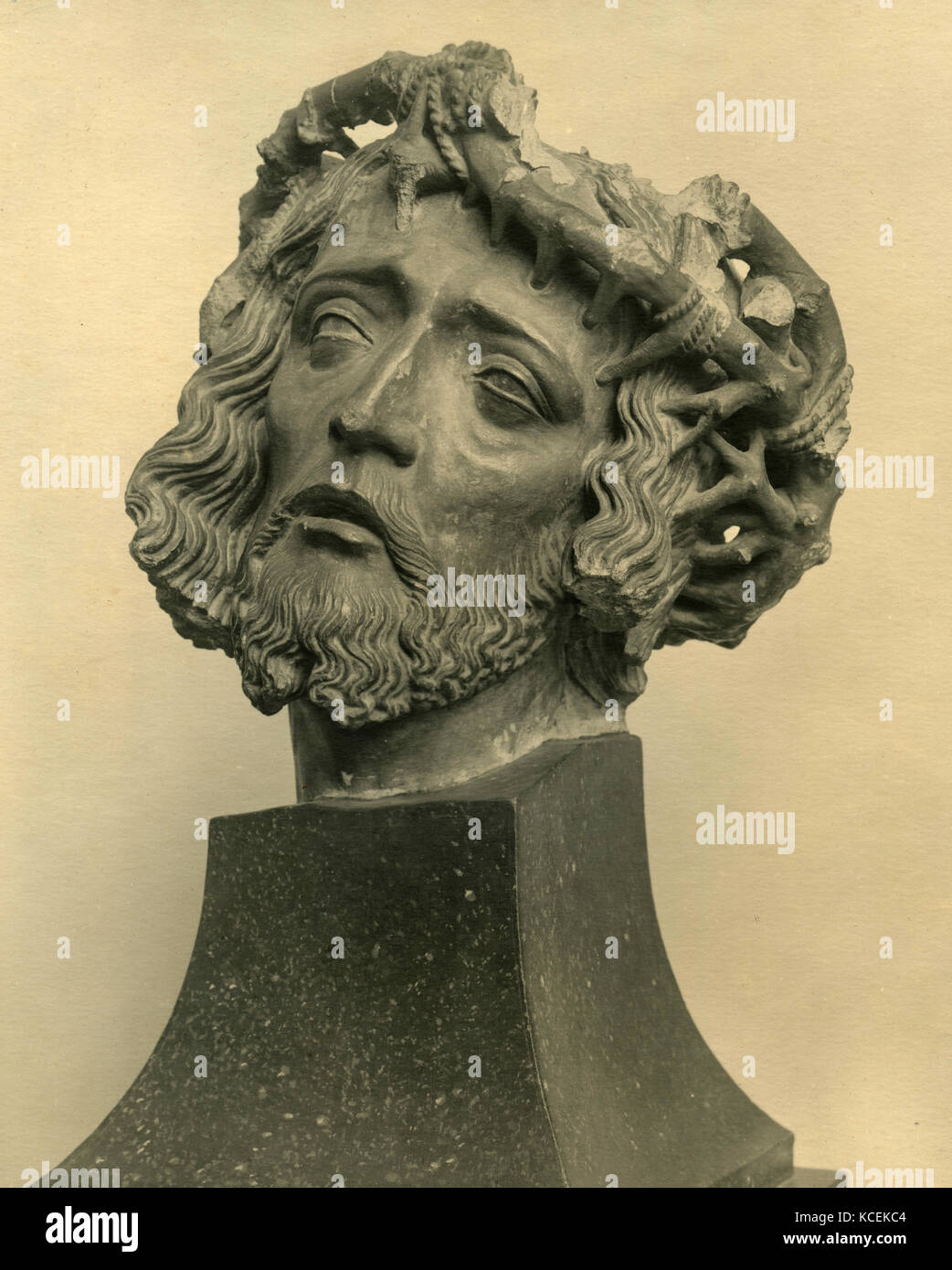 Bronze head statue of Jesus Christ Stock Photo Alamy