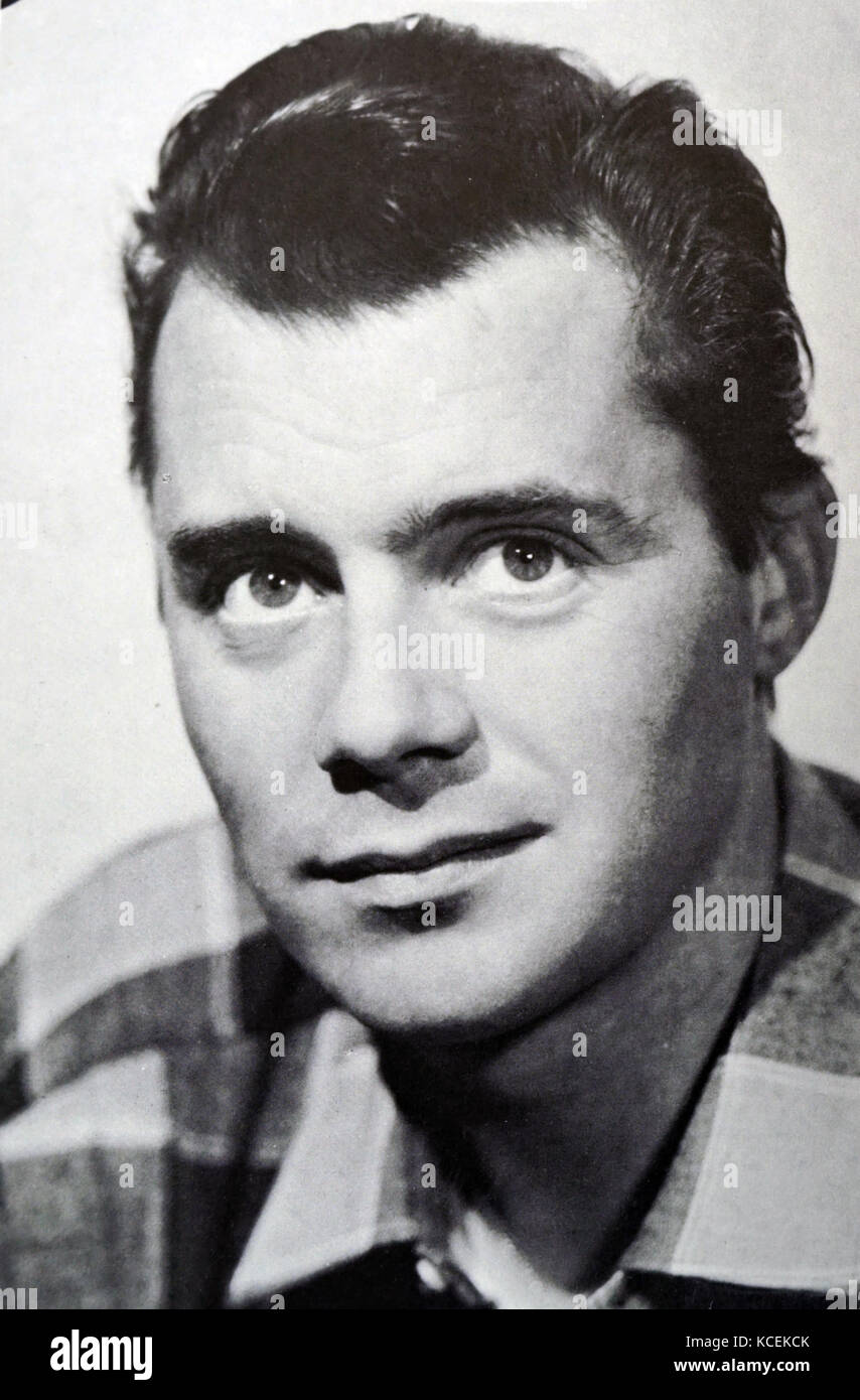 Photographic portrait of Dirk Bogarde (1921-1999) an English actor and writer. Dated 20th Century Stock Photo