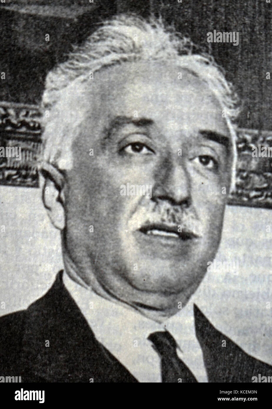 Photographic portrait of Niceto Alcalá-Zamora (1877-1949) a Spanish lawyer, politician, and Prime Minister of the Second Spanish Republic. Dated 20th Century Stock Photo