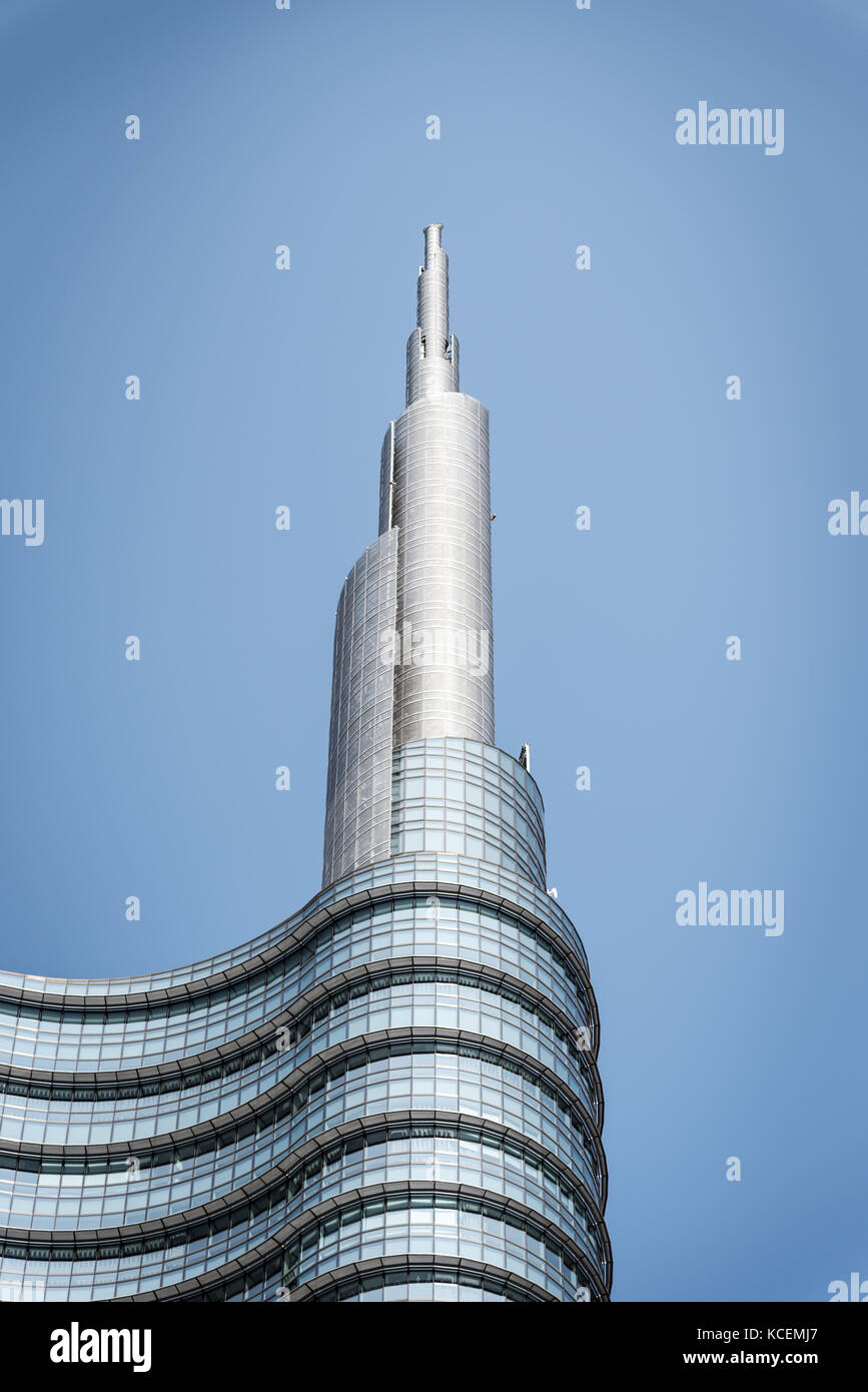 Unicredit Tower in MIlan Stock Photo