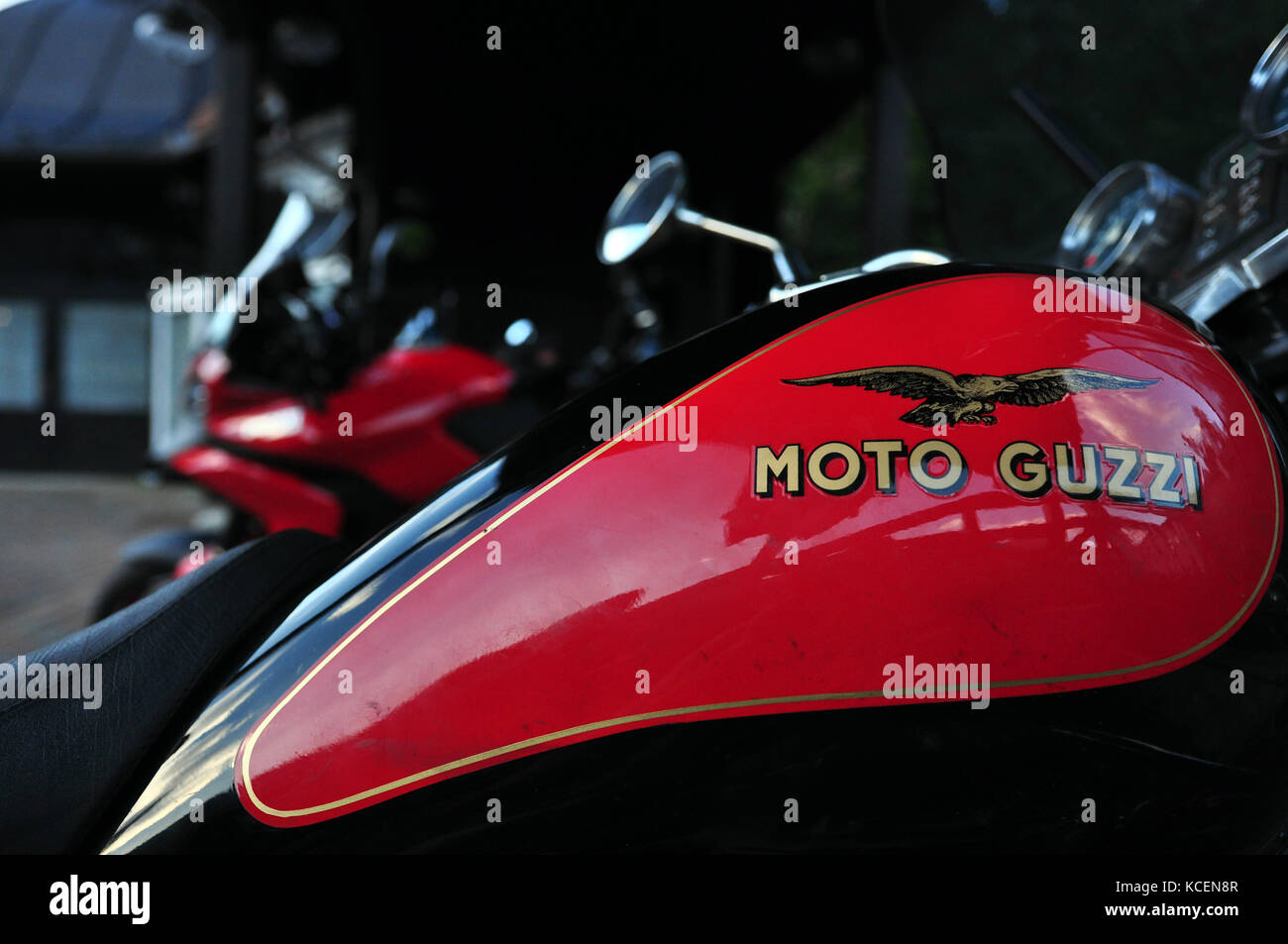 Red moto guzzi hi-res stock photography and images - Alamy