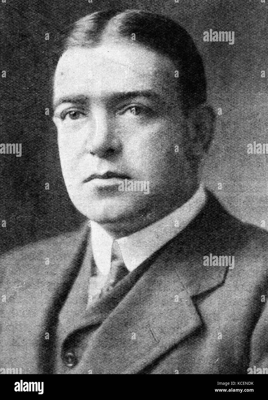 Photograph of Sir Ernest Shackleton (1874-1922) a polar explorer and leader of British expeditions to the Antarctic. Dated 20th Century Stock Photo
