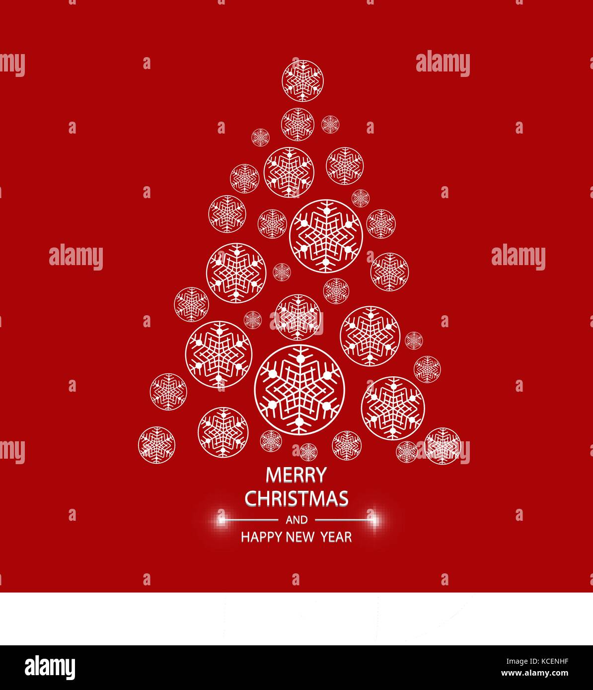 Christmas tree made of snowflakes. Vector eps 10 Stock Vector Image ...