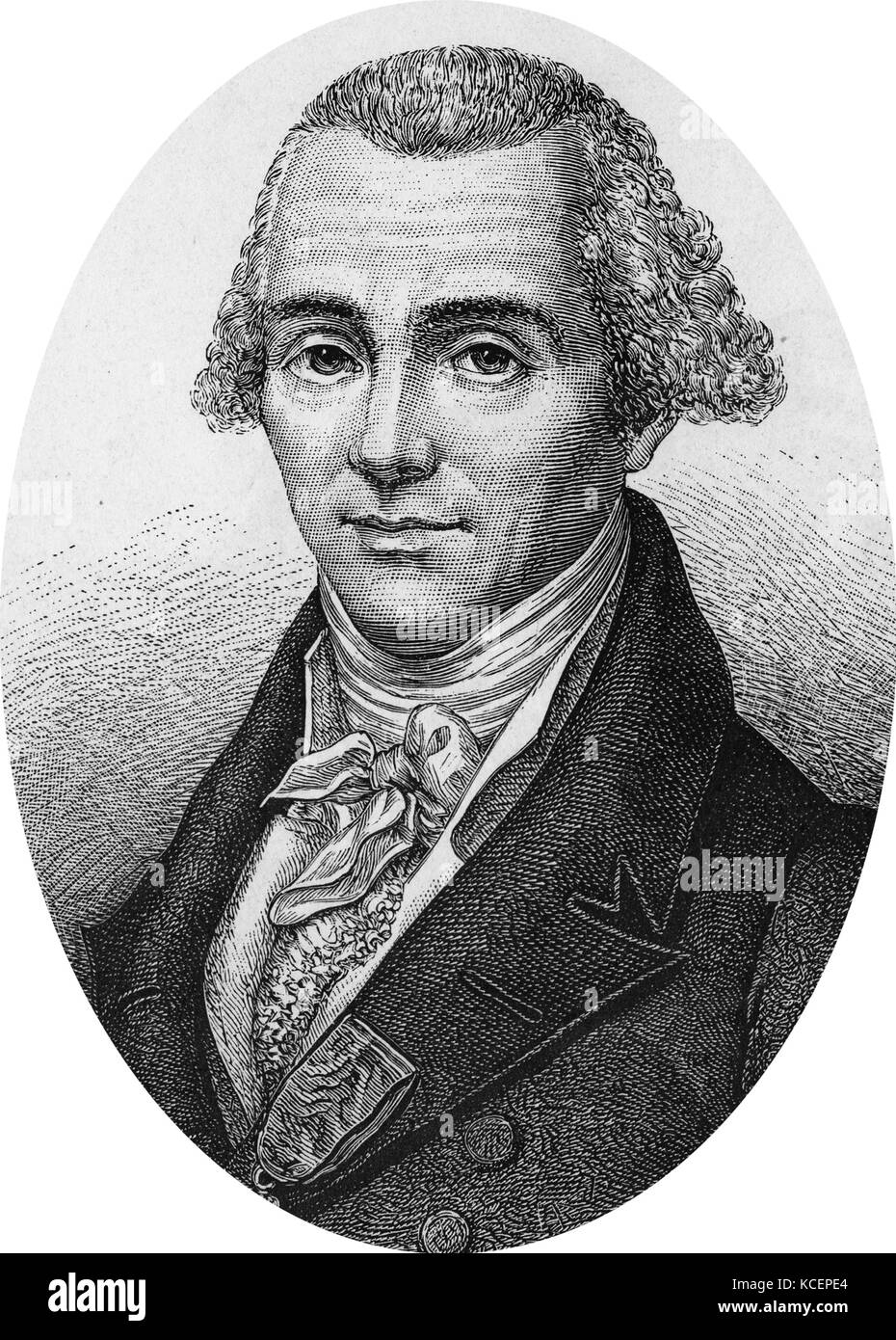 Portrait of Louis Nicolas Vauquelin (1763-1829) a French pharmacist and chemist. Dated 19th Century Stock Photo
